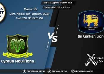 ECS T10 Cyprus Encore, 2021, Match 18 CYM vs SLL, Playing 11 & Today's Match Predictions