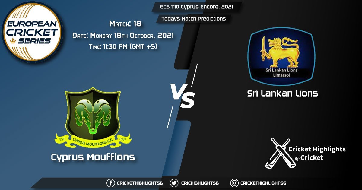 ECS T10 Cyprus Encore, 2021, Match 18 CYM vs SLL, Playing 11 & Today's Match Predictions