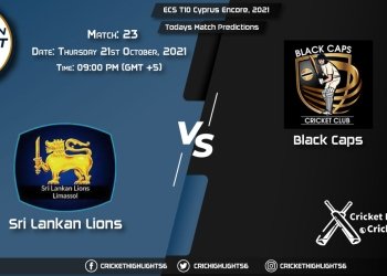 ECS T10 Cyprus Encore, 2021, Match 23 SLL vs BCP, Playing 11 & Today's Match Predictions