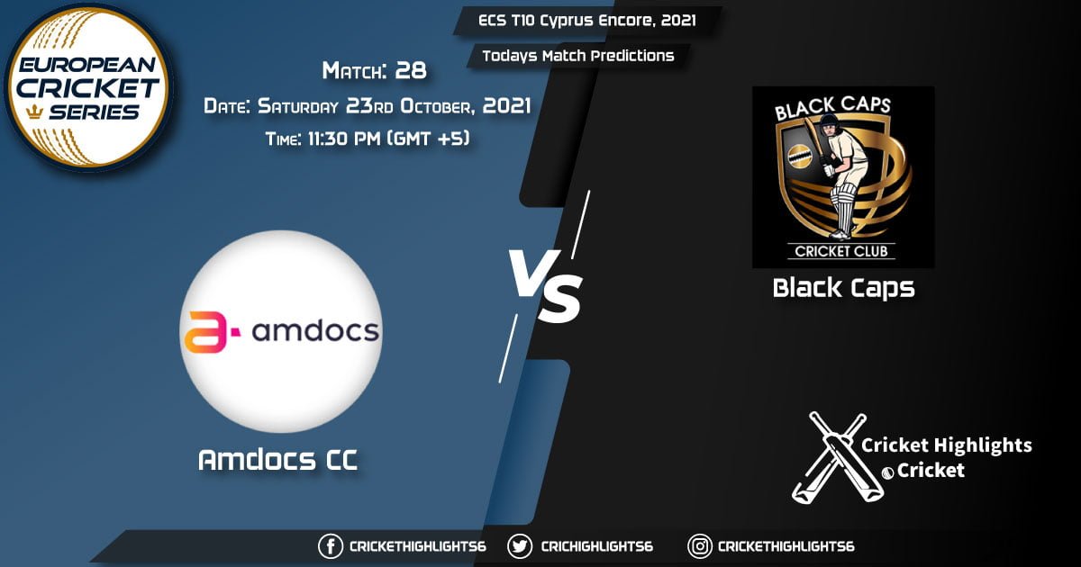 ECS T10 Cyprus Encore, 2021, Match 28 AMD vs BCP, Playing 11 & Today's Match Predictions