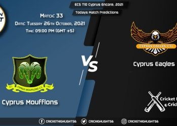 ECS T10 Cyprus Encore, 2021, Match 33 CYM vs CES, Playing 11 & Today's Match Predictions