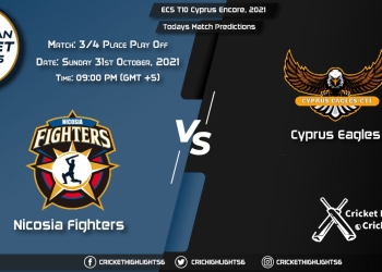 ECS T10 Cyprus Encore, 2021, Match 34 Place Play Off NFCC vs CES, Playing 11 & Today's Match Predictions