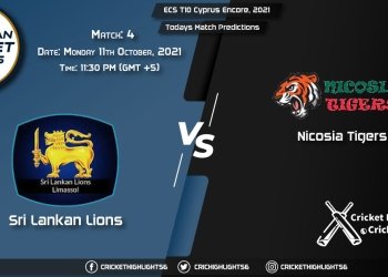 ECS T10 Cyprus Encore, 2021, Match 4 SLL vs NCT, Playing 11 & Today's Match Predictions