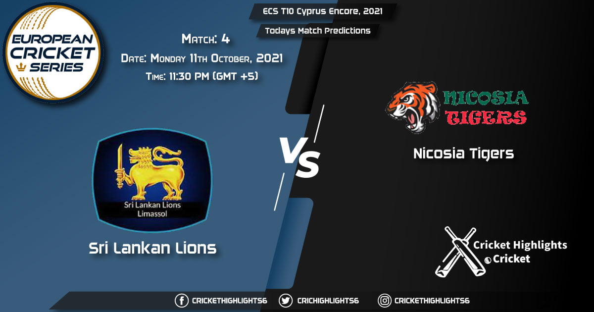 ECS T10 Cyprus Encore, 2021, Match 4 SLL vs NCT, Playing 11 & Today's Match Predictions