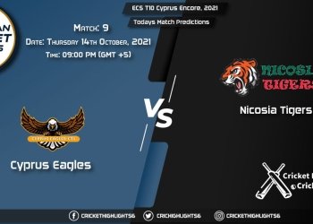 ECS T10 Cyprus Encore, 2021, Match 9 CES vs NCT, Playing 11 & Today's Match Predictions