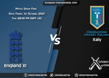ENG XI vs ITA Live Score Match Final - Group C, Playing 11 Live Match Today, October 1st, 2021, European Championship, 2021