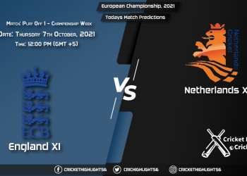 ENG XI vs NED XI Live Score Match Play Off 1 - Championship week, Playing 11 Live Match Today, October 7, 2021, European Championship, 2021