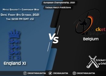European Championship, 2021, Championship Week - Qualifier Match 1 ENG XI vs BEL, Playing 11 & Today's Match Predictions