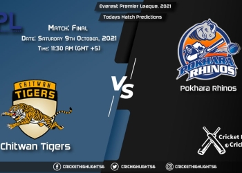 Everest Premier League, 2021, Final Match CT vs PR, Playing 11 & Today's Match Predictions