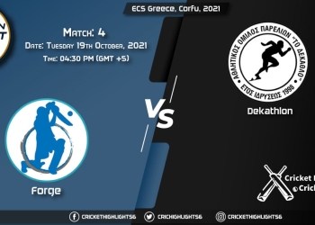 FOR vs DEK Live Score Match 4, Playing 11 Live Match Today, October 19, 2021, ECS Greece, Corfu, 2021