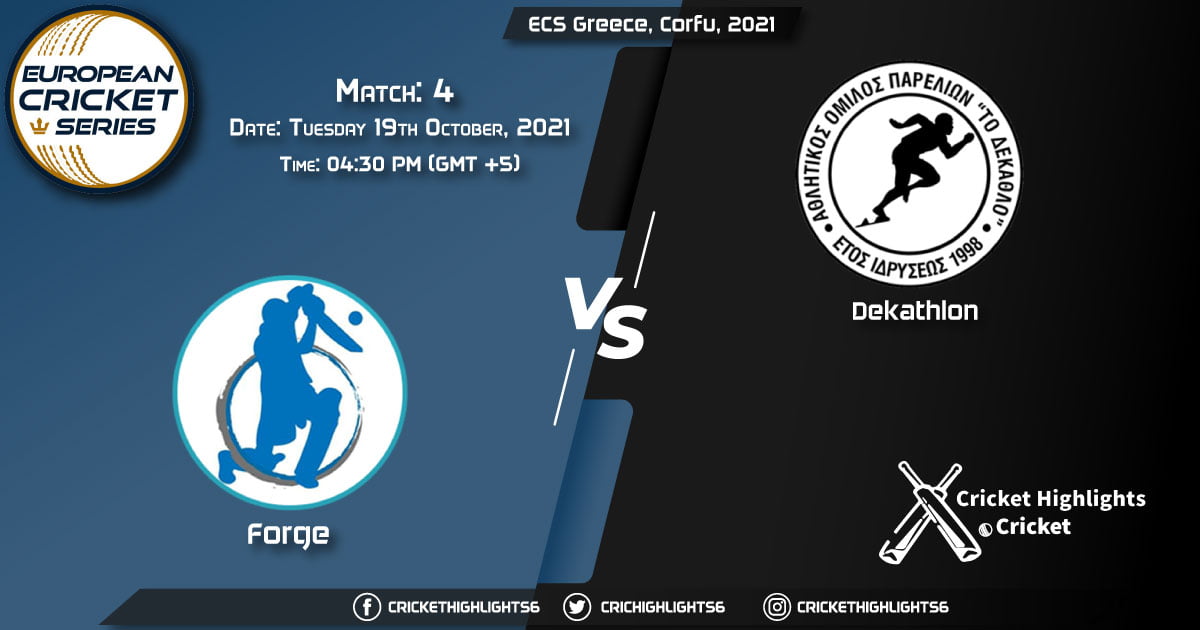 FOR vs DEK Live Score Match 4, Playing 11 Live Match Today, October 19, 2021, ECS Greece, Corfu, 2021