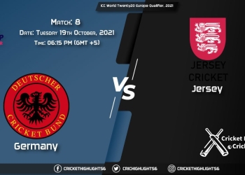 GER vs JER Live Score Match 8, Playing 11 Live Match Today, October 19, 2021, ICC World Twenty20 Europe Qualifier, 2021