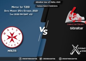 Gibraltar tour of Malta, 2021, T20I Match 1 MAL vs GIB & Today's Match Predictions