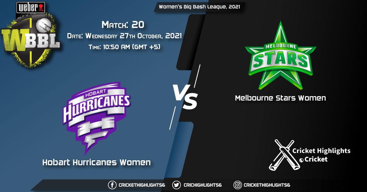 HB-W vs MS-W Live Score Match 20, Playing 11 Live Match Today, October 27, 2021, Women's Big Bash League, 2021