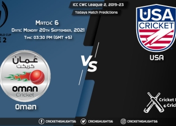 ICC CWC League 2, 2019-23, Match 6 OMA vs SCO, Playing 11 & Today's Match Predictions