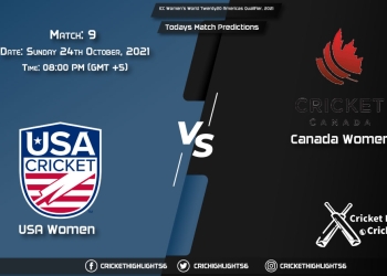ICC Women's World Twenty20 Americas Qualifier, 2021, Match 9 USAW vs CANW Playing 11 & Today's Match Predictions