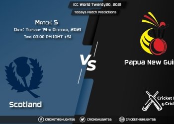 ICC World Twenty20, 2021, Match 5 SCO vs PNG, Playing 11 & Today's Match Predictions