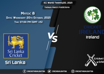 ICC World Twenty20, 2021, Match 8 SL vs IRE, Playing 11 & Today's Match Predictions