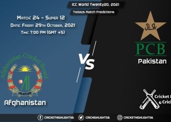 ICC World Twenty20, 2021, Super 12 - Match 24 AFG vs PAK, Playing 11 & Today's Match Predictions