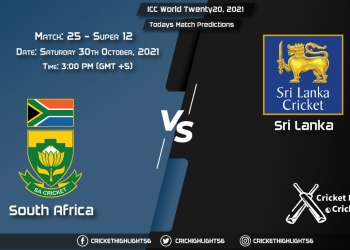 ICC World Twenty20, 2021, Super 12 - Match 25 SA vs SL, Playing 11 & Today's Match Predictions
