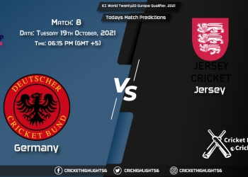 ICC World Twenty20 Europe Qualifier, 2021, Match 8 GER vs JER, Playing 11 & Today's Match Predictions