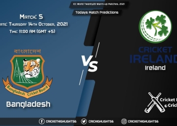 ICC World Twenty20 Warm-up Matches, 2021, Match 5 BAN vs IRE, Playing 11 & Today's Match Predictions