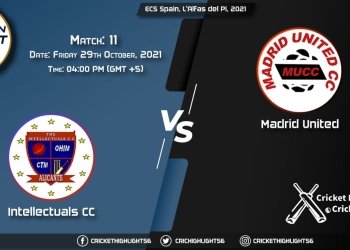INT vs MAU Live Score Match 11, Playing 11 Live Match Today, October 29, 2021, ECS Spain, L'Alfas del Pi, 2021
