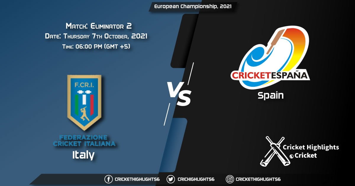 ITA vs SPA Live Score Match Eliminator 2 - Championship week, Playing 11 Live Match Today, October 7, 2021, European Championship, 2021