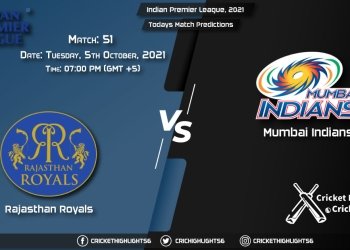 Indian Premier League, 2021, Match 51 RR vs MI, Playing 11 & Today's Match Predictions