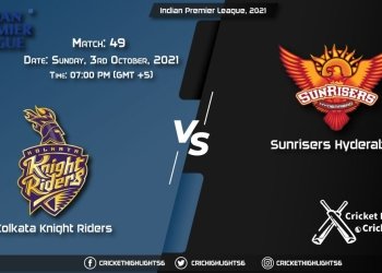 KKR vs SRH Live Score Match 49, Playing 11 Live Match Today, October 3, 2021, Indian Premier League, 2021