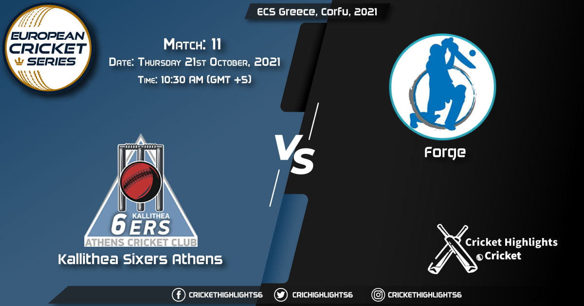 KSA vs FOR Live Score Match 11, Playing 11 Live Match Today, October 21, 2021, ECS Greece, Corfu, 2021