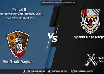 MAK vs SG Live Score Match 6, Playing 11 Live Match Today, October 20, 2021, Ghazi Amanullah Khan Regional One Day Tournament, 2021