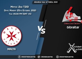 MAL vs GIB Live Score Match 2nd T20I, Playing 11 Live Match Today, October 25, 2021, Gibraltar tour of Malta, 2021