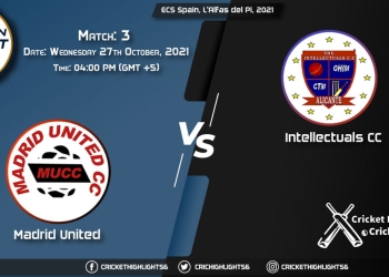 MAU vs INT Live Score Match 3, Playing 11 Live Match Today, October 27, 2021, ECS Spain, L'Alfas del Pi, 2021
