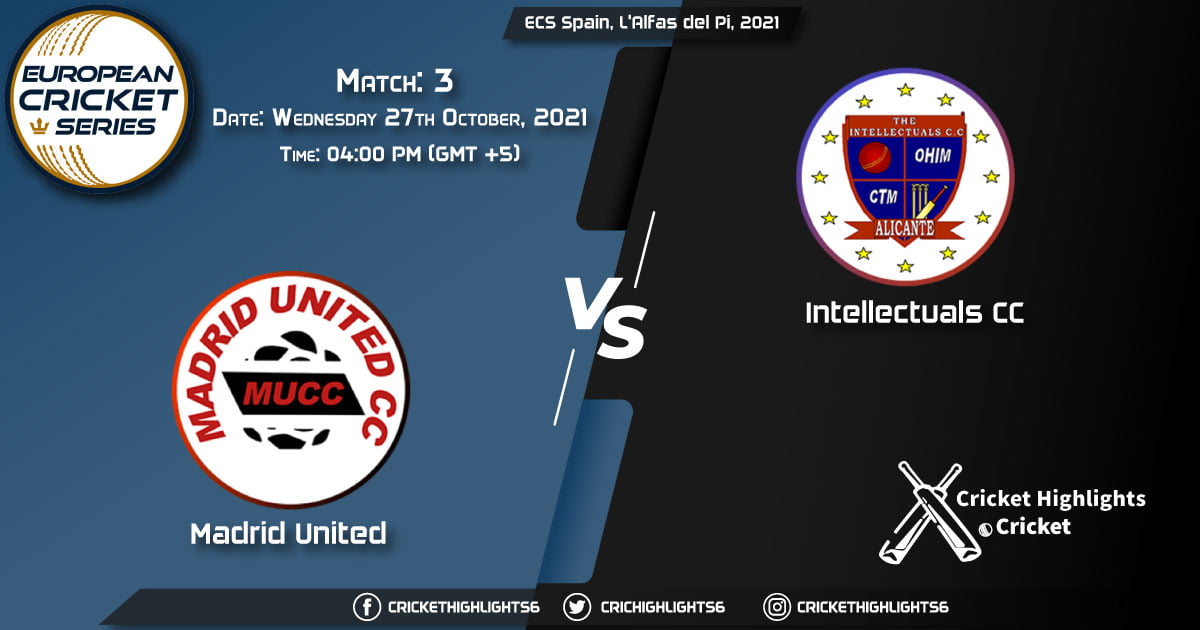 MAU vs INT Live Score Match 3, Playing 11 Live Match Today, October 27, 2021, ECS Spain, L'Alfas del Pi, 2021