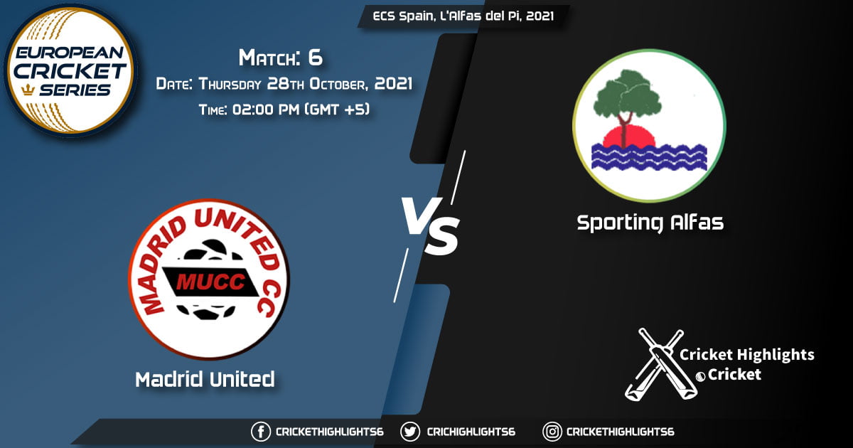 MAU vs SPA Live Score Match 6, Playing 11 Live Match Today, October 28, 2021, ECS Spain, L'Alfas del Pi, 2021