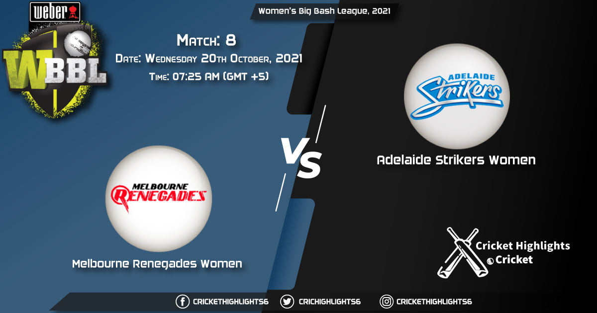 MR-W vs AS-W Live Score Match 8, Playing 11 Live Match Today, October 20, 2021, Women's Big Bash League, 2021