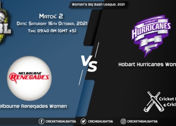 MR-W vs HB-W Live Score Match 2, Playing 11 Live Match Today, October 16, 2021, Women's Big Bash League, 2021