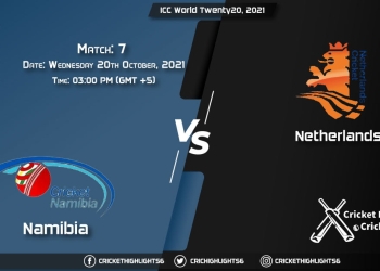 NAM vs NED Live Score Match 7 Playing 11 Live Match Today, October 20, 2021, ICC World Twenty20 Warm-up Matches, 2021