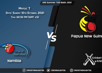 NAM vs PNG Live Score Match 7, Playing 11 Live Match Today, October 10, 2021, UAE Summer T20I Bash, 2021