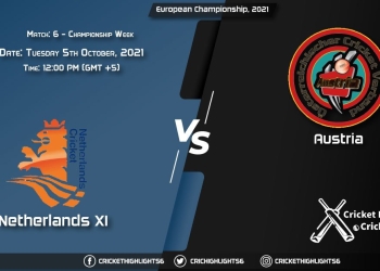 NED XI vs AUT Live Score Match 6 - Championship Week, Playing 11 Live Match Today, October 5, 2021, European Championship, 2021