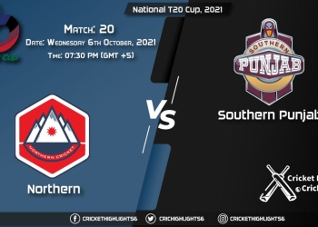 NOR vs SOP Live Score Match 20, Playing 11 Live Match Today, October 6, 2021, National T20 Cup, 2021