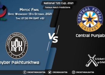 National T20 Cup, 2021, Match Final KHP vs CEP, Playing 11 & Today's Match Predictions