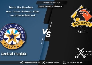 National T20 Cup, 2021, Match Semi-Final 2 CEP vs SIN, Playing 11 & Today's Match Predictions