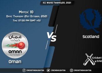 OMN vs SCO Live Score Match 10, Playing 11 Live Match Today, October 21, 2021, ICC World Twenty20, 2021