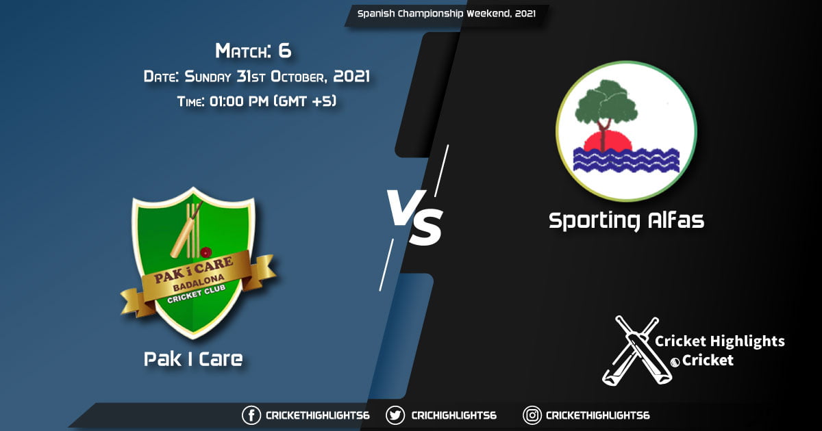 PIC vs SPA Live Score Match 6, Playing 11 Live Match Today, October 31, 2021, Spanish Championship Weekend, 2021