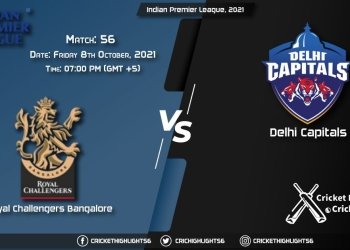 RCB vs DC Live Score Match 56, Playing 11 Live Match Today, October 8, 2021, Indian Premier League, 2021