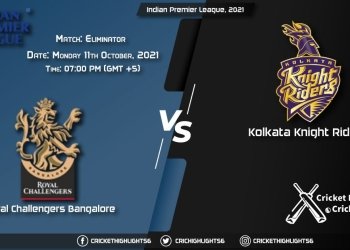 RCB vs KKR Live Score Match Eliminator, Playing 11 Live Match Today, October 11, 2021, Indian Premier League, 2021