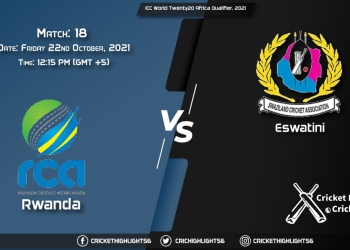RWA vs SWZ Live Score Match 18, Playing 11 Live Match Today, October 22, 2021, ICC World Twenty20 Africa Qualifier, 2021