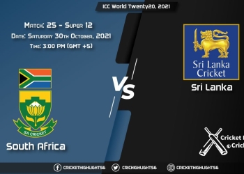 SA vs SL Live Score Super 12 - Match 25, Playing 11 Live Match Today, October 30, 2021, ICC World Twenty20, 2021